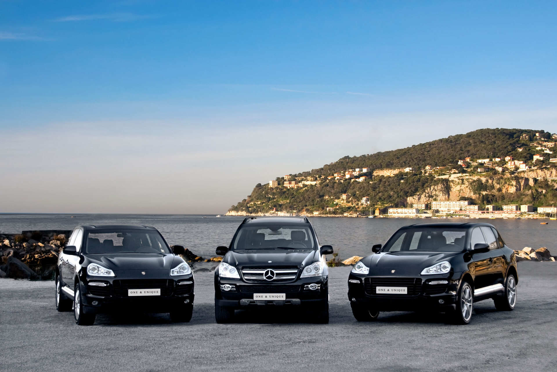 Flotte automobile de Five Stars Limousines à Monaco.