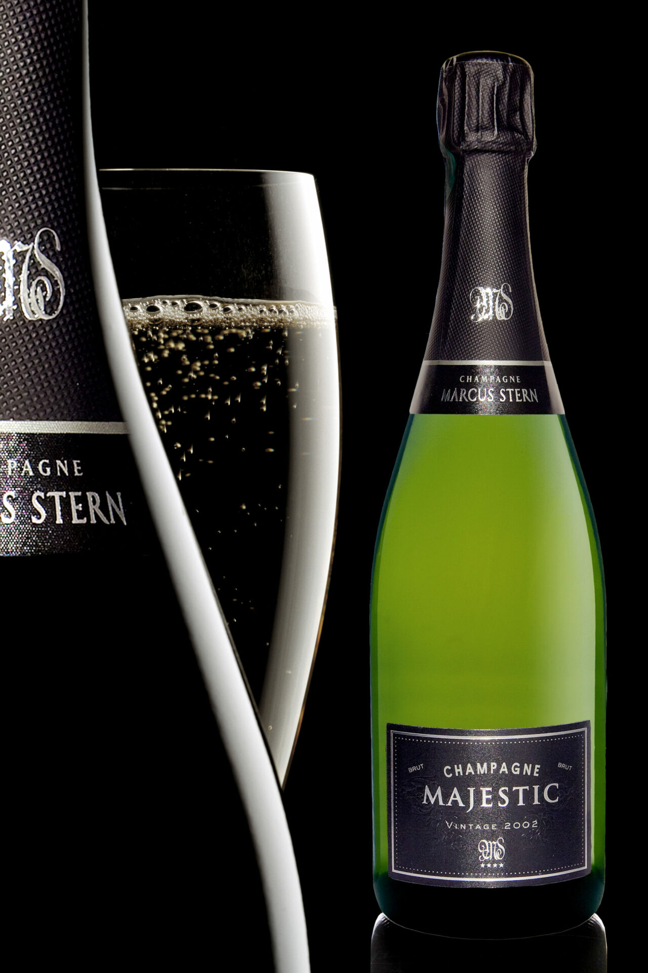 Bouteilles de champagne Marcus Stern